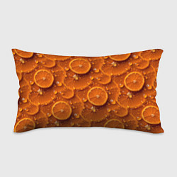 Подушка-антистресс Сочная текстура из долек апельсина, цвет: 3D-принт