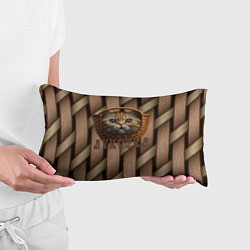 Подушка-антистресс Кошка лукошка мем, цвет: 3D-принт — фото 2