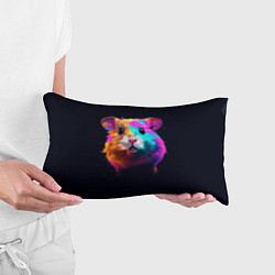 Подушка-антистресс Хомяк в неоновых красках, цвет: 3D-принт — фото 2