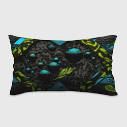 Подушка-антистресс Зеленые абстрактные листья, цвет: 3D-принт