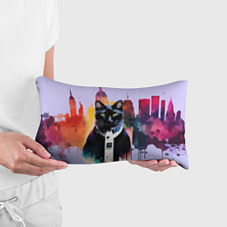 Подушка-антистресс Чёрный котяра в Нью-Йорке, цвет: 3D-принт — фото 2