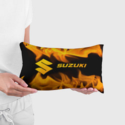 Подушка-антистресс Suzuki - gold gradient: надпись и символ, цвет: 3D-принт — фото 2