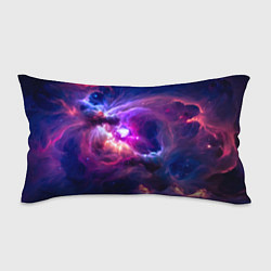 Подушка-антистресс Небула в космосе в фиолетовых тонах - нейронная се