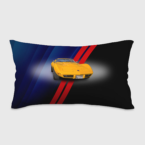 Подушка-антистресс Классический спорткар Chevrolet Corvette Stingray / 3D-принт – фото 1