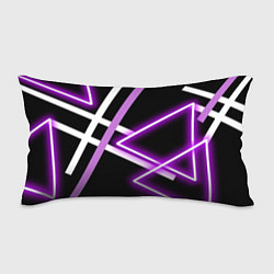 Подушка-антистресс Фиолетовые полоски с неоном