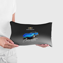 Подушка-антистресс Синий Chevrolet Corvette 70-х годов, цвет: 3D-принт — фото 2