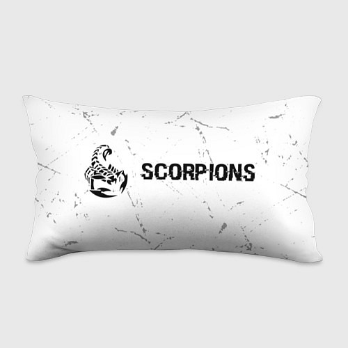 Подушка-антистресс Scorpions glitch на светлом фоне: надпись и символ / 3D-принт – фото 1