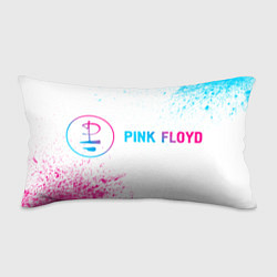 Подушка-антистресс Pink Floyd neon gradient style: надпись и символ