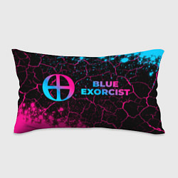 Подушка-антистресс Blue Exorcist - neon gradient: надпись и символ