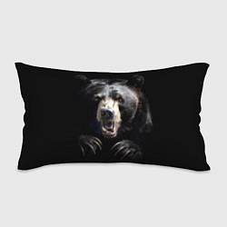 Подушка-антистресс Бурый атакующий медведь, цвет: 3D-принт