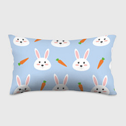 Подушка-антистресс Зайчики и морковки, цвет: 3D-принт