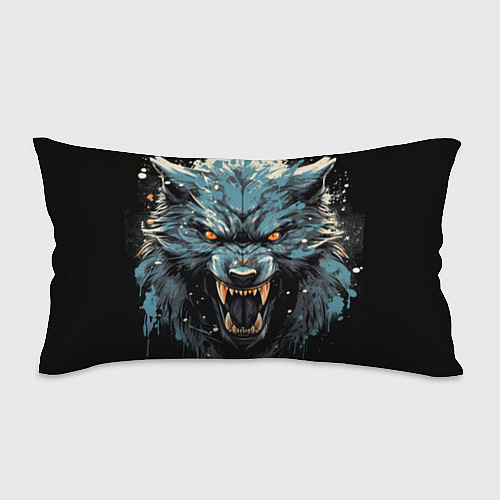 Подушка-антистресс Fantasy blue wolf / 3D-принт – фото 1