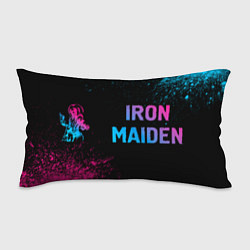 Подушка-антистресс Iron Maiden - neon gradient: надпись и символ