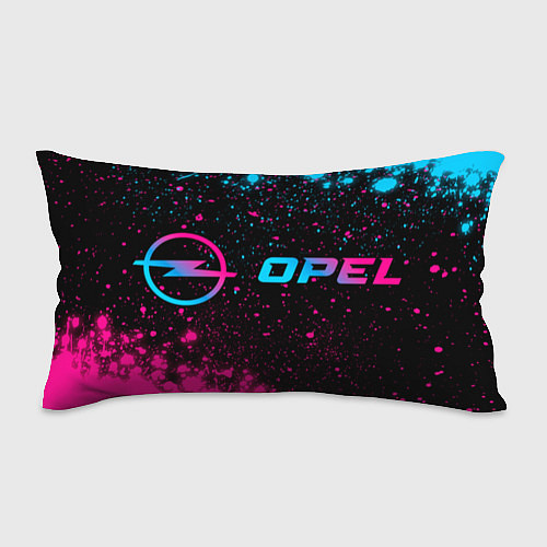 Подушка-антистресс Opel - neon gradient: надпись и символ / 3D-принт – фото 1