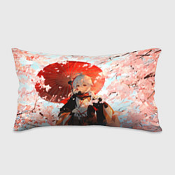 Подушка-антистресс Казуха с зонтиком - Геншин Импакт, цвет: 3D-принт