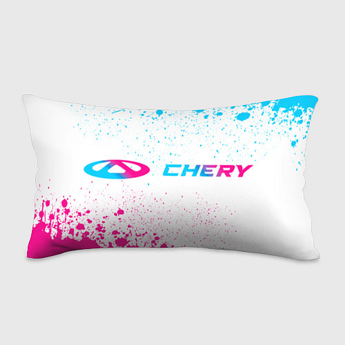 Подушка-антистресс Chery neon gradient style: надпись и символ / 3D-принт – фото 1