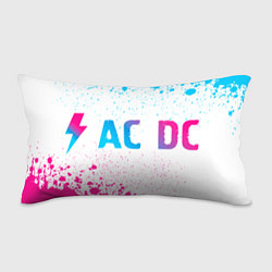 Подушка-антистресс AC DC neon gradient style: надпись и символ