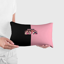 Подушка-антистресс Черно-розовый градиент Black Pink, цвет: 3D-принт — фото 2