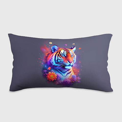 Подушка-антистресс Тигр и краски - нейросеть / 3D-принт – фото 1