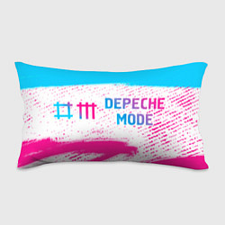 Подушка-антистресс Depeche Mode neon gradient style: надпись и символ