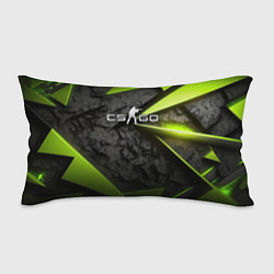 Подушка-антистресс CS GO green black abstract