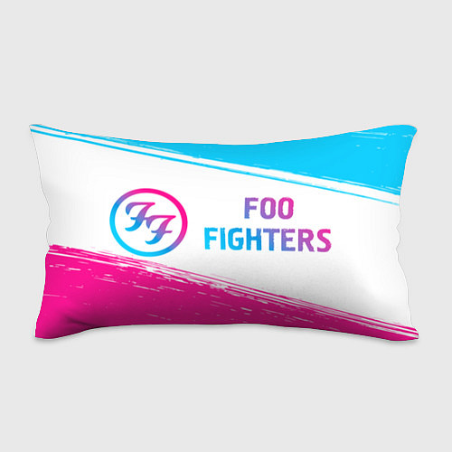 Подушка-антистресс Foo Fighters neon gradient style: надпись и символ / 3D-принт – фото 1