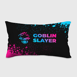 Подушка-антистресс Goblin Slayer - neon gradient: надпись и символ, цвет: 3D-принт