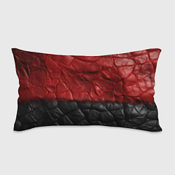 Подушка-антистресс Черная красная текстура, цвет: 3D-принт