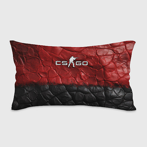 Подушка-антистресс CS GO red black texture / 3D-принт – фото 1