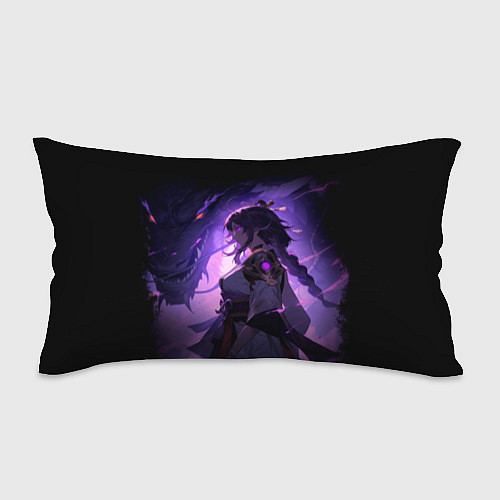 Подушка-антистресс Мрачный геншин импакт - Raiden / 3D-принт – фото 1