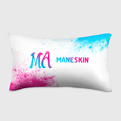 Подушка-антистресс Maneskin neon gradient style: надпись и символ