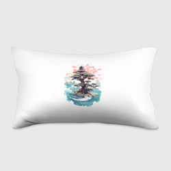 Подушка-антистресс Японское дерево и пагода в море, цвет: 3D-принт