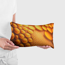 Подушка-антистресс Оранжевые круглые плиты, цвет: 3D-принт — фото 2