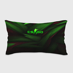 Подушка-антистресс CS GO green logo, цвет: 3D-принт