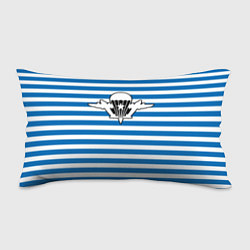 Подушка-антистресс Тельняшка синяя - логотип вдв, цвет: 3D-принт