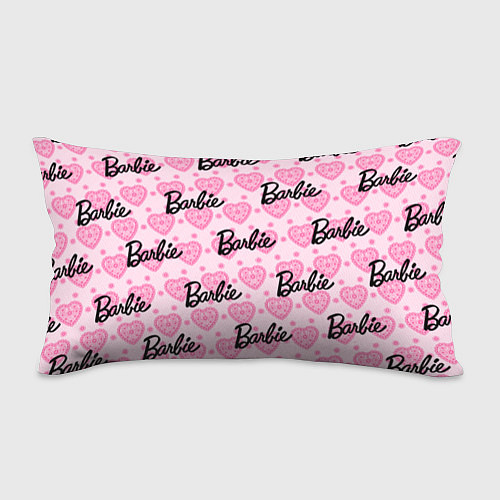 Подушка-антистресс Логотип Барби и розовое кружево / 3D-принт – фото 1