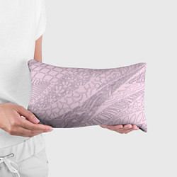 Подушка-антистресс Цветочная абстракция розовый, цвет: 3D-принт — фото 2