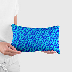 Подушка-антистресс Логотип Барби - синий паттерн, цвет: 3D-принт — фото 2