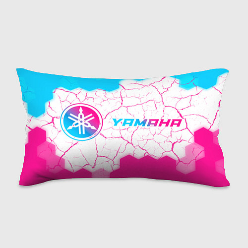 Подушка-антистресс Yamaha neon gradient style: надпись и символ / 3D-принт – фото 1