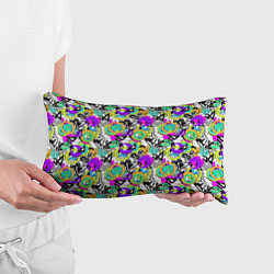Подушка-антистресс Разноцветный узор с буквами и абстрактными фигурам, цвет: 3D-принт — фото 2