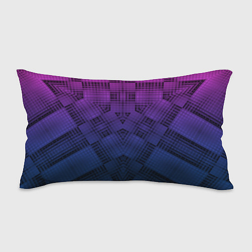 Подушка-антистресс Пурпурно-синий геометрический узор / 3D-принт – фото 1