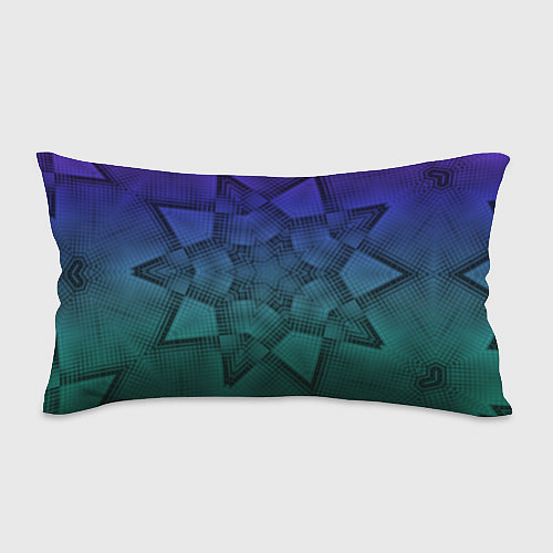 Подушка-антистресс Холодный градиент зелено-фиолетовый / 3D-принт – фото 1