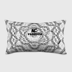 Подушка-антистресс Parkour черно белый абстрактный узор, цвет: 3D-принт