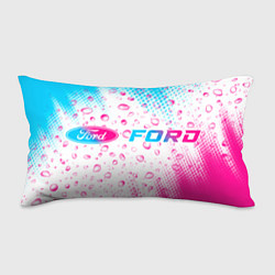 Подушка-антистресс Ford neon gradient style: надпись и символ