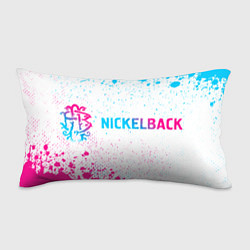 Подушка-антистресс Nickelback neon gradient style: надпись и символ