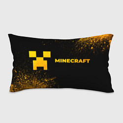 Подушка-антистресс Minecraft - gold gradient: надпись и символ