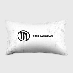 Подушка-антистресс Three Days Grace glitch на светлом фоне: надпись и