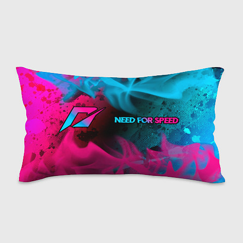 Подушка-антистресс Need for Speed - neon gradient: надпись и символ / 3D-принт – фото 1