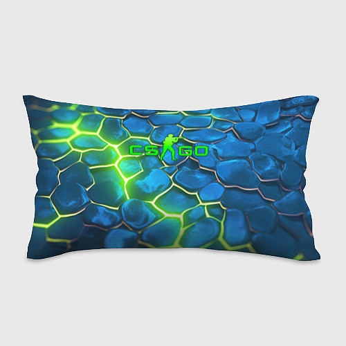 Подушка-антистресс CSGO green blue neon / 3D-принт – фото 1