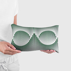 Подушка-антистресс Зеленый геометрический круглый узор, цвет: 3D-принт — фото 2